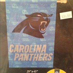 CAROLINA PANTHER NFL HOUSE FLAG